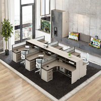 Bureau de personnel de bureau, simple, moderne, modulaire, écologique, avec rangement, cloison, bureau informatique, mobilier de bureau