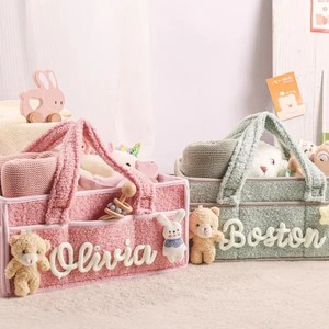 Cesta de Almacenamiento Personalizada Uionen con Nombre, Organizador para Habitación de Bebé, para Cosméticos y Artículos Diarios - Product Image 3