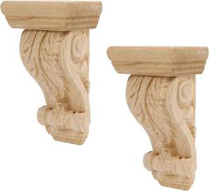 Soportes de Madera Maciza de Diseño Moderno, Estilo Clásico de Mediados de Siglo, Rústicos, Duraderos, Ecológicos, Fáciles de Instalar, para Interiores de Hoteles y Villas - Product Image 1