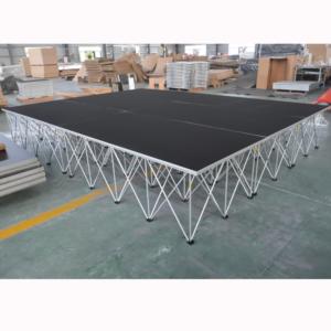 Plateforme de scène modulaire légère et portable en aluminium, utilisée pour le chœur. - Product Image 6