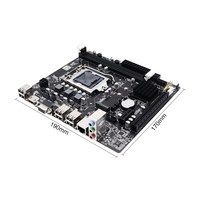 Carte mère Mini ITX H61 LGA1155 DDR3 double mémoire interface SATA3 pour bureau quotidien et jeux légers
