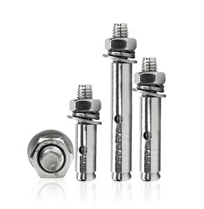 Ancrage à expansion lourde en acier inoxydable galvanisé à chaud avec crochet, manchon <span class=keywords><strong>de</strong></span> fixation, <span class=keywords><strong>cale</strong></span> et écrou Dyna pour béton - Product Image 4