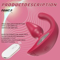S-HANDE Jouet pour adultes pour couples, double stimulation vibrante, plug vaginal, plug anal, vibrateur