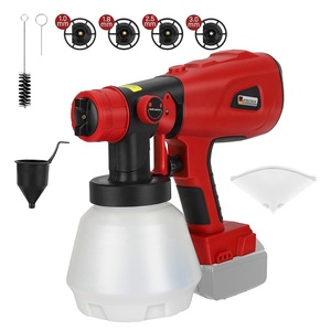 Pistola <span class=keywords><strong>de</strong></span> Pintura Inalámbrica para Batería Mil Waukes M-18S <span class=keywords><strong>de</strong></span> 18v, Pistola <span class=keywords><strong>de</strong></span> Pintura sin Escobillas para Gabinetes, Autos, Paredes y Pintura del Hogar - Product Image 1