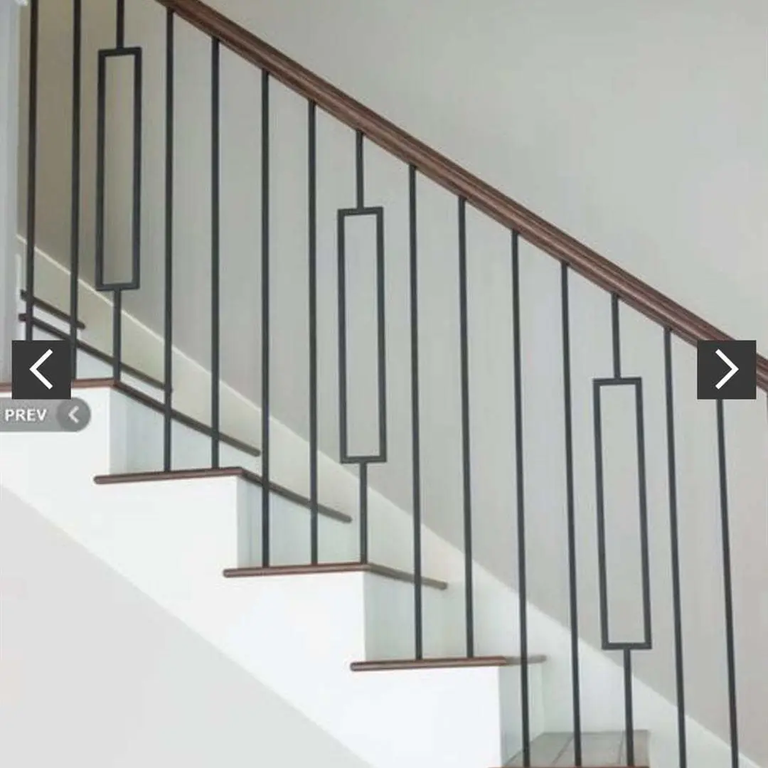 Ringhiere per scale corrimano semplice balaustra scala balaustre Design metallo Villa moderna parete di casa ringhiera per tubi dimensioni personalizzate