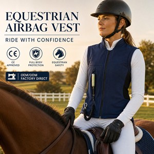 Chaleco Airbag Ecuestre de Alto Rendimiento con Protección Anticaídas y Sistema de Inflado Estable para Carreras de Caballos de Competición - Product Image 1