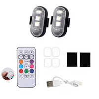 Feux stroboscopiques LED RGB pour voiture, feux de position LED sans fil pour moto, accessoires d'éclairage d'avertissement pour avions, hélicoptères