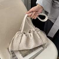 Sacs à bandoulière en cuir PU de haute qualité pour femmes, sacs décontractés pour femmes, sacs à main tendance pour femmes, sacs messager tissés