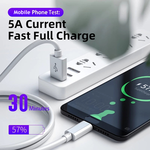 Câble de données Tpe Classic Appearance 5A, câble USB Type C à charge rapide - Product Image 2