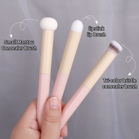 Pinceau éponge JLY OEM pour le maquillage du visage, éponge de beauté 3 en 1, ensemble de pinceaux de maquillage