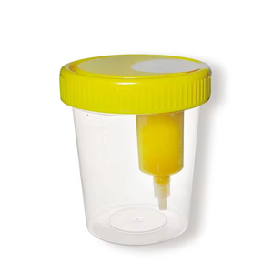 ถ้วยเก็บตัวอย่างปัสสาวะแบบใช้แล้วทิ้ง ผลิตจากพลาสติก ได้รับการรับรองมาตรฐาน <span class=keywords><strong>CE</strong></span> ISO ป้องกันการรั่วซึม สำหรับการใช้งานทางการแพทย์ - Product Image 4