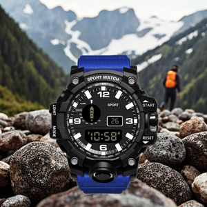 Men's Luxury LED <strong>Digital</strong> Sport Watches Multifunction Fitness Electronic Chronograph <strong>Clock</strong> 40mm Hand Dial Display Alarm Perfect - Product Image 1
