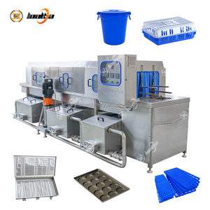 Lonkia Industrial Bakery Tray Clean <strong>Machine</strong> <strong>Egg</strong> Tray Washer Chicken Cage Pan Basket Tunnel Wash <strong>Machine</strong> - Product Image 1