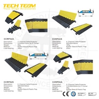 Rampes de protection de câble flexibles en caoutchouc Pvc 2/3/4/5 canaux pour événements intérieurs et extérieurs prix d'usine câble de couverture robuste