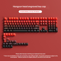 Capuchons de touches de clavier en PBT gravé, couleur dégradée translucide, 134 touches, pour clavier mécanique Ziqi Donglai, personnalisation complète des touches DIY