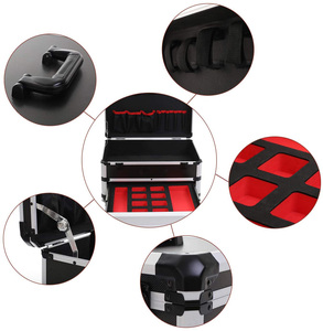 Portable Aluminum <b>Tool</b> <b>Box</b> with Drawer Storage Carrying Toolbox - Product Image 4
