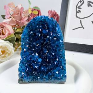 Cristal Azul Aura, Clúster de Cuarzo Natural, Gema Curativa, Espécimen Mineral, Decoración para el Hogar, Piedra Energética Reiki, Venta al por Mayor - Product Image 5