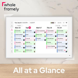 <span class=keywords><strong>Calendario</strong></span> de Pared Digital Whale Framely <span class=keywords><strong>App</strong></span> de 15.6 Pulgadas con Pantalla Táctil <span class=keywords><strong>para</strong></span> Planificador de Comidas, Soporte <span class=keywords><strong>para</strong></span> Fotos/<span class=keywords><strong>Compartir</strong></span>, Montaje en Pared - Product Image 2