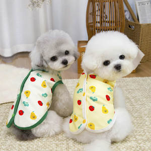 Vêtements pour chiens Summe : Nouvelle collection <span class=keywords><strong>de</strong></span> vêtements décontractés pour animaux <span class=keywords><strong>de</strong></span> compagnie, gilet mignon pour chien Teddy, Pomeranian, Schnauzer, Corgi, petit chien, imprimé tomates - Product Image 2