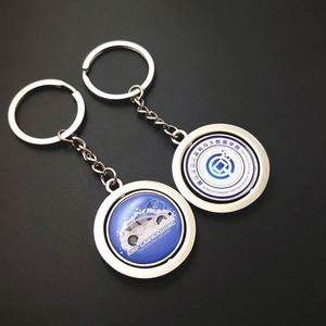 Factory Blank Rotating Metal Keychain Double-sided Custom logo UV Printing Laser <b>Engraving</b> for Brand Promotion - Product Image 5