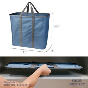Panier à linge pliable, panier à linge et sac de transport pliables, panier à linge XXL 64L avec poignées - Product Image 2
