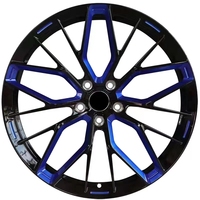 Jantes forgées de taille et de couleur personnalisées 19 20 21 22 pouces 5*112 5*112 Roues forgées concaves bleu orange pour jantes Dodge Charger