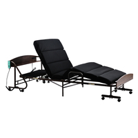 Lit pliant électrique à hauteur réglable avec télécommande, lit électrique portable pour soins à domicile