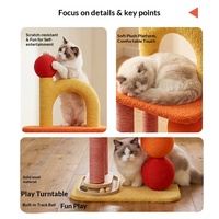 Arbre à chat vertical en panneaux de densité, avec lit intégré – Gain de place, durable, faible perte de fibres, style épuré, idéal pour les petits logements