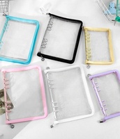 Fonctionnel Transparent Pvc clair doux portefeuille économie recette argent organisateur Budget liant enveloppes rechargeables