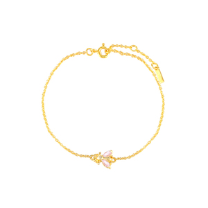 Bracelet à breloques en argent sterling S925 avec zircon, motif abeille de dessin animé mignon, vente en gros d'usine ROXI - Product Image 4