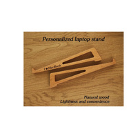 Support pour ordinateur portable en chêne, rehausseur ergonomique en bois pour MacBook, support de bureau pour ordinateur portable, organisateur de bureau, support portable en bois pour ordinateur portable