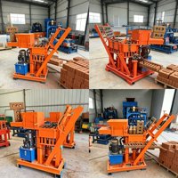 Machine à fabriquer des briques en argile entièrement automatique à bas prix pour usage domestique, machine à briques en terre compactée