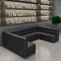 Mobilier de restaurant commercial, ensemble de table et canapé de salle à manger moderne, table de restauration avec chaises pour café, bistrot, hôtel