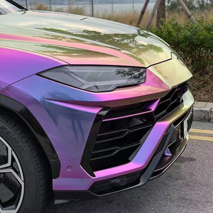 WRAPMASTER 1.52*17m Film <span class=keywords><strong>Vinyle</strong></span> Adhésif pour Carrosserie Extérieure de Voiture, Effet Caméléon Magique, Couleur Changeante, Violet, PET Super Chameleon Magi* - Product Image 2