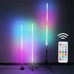 Novo design ip65 impermeável portátil usb recarregável sem fio controle remoto t8 tubo de luz de palco