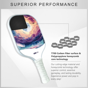 ไม้พายพิคเคิลบอลคาร์บอนไฟเบอร์เกรดมืออาชีพที่ได้รับการรับรองจาก USAPA สำหรับการใช้งานเพื่อความบันเทิงที่เน้นพลังและความเร็ว - Product Image 5