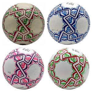 Nouveau <span class=keywords><strong>ballon</strong></span> de <span class=keywords><strong>football</strong></span> officiel taille 5 en PU avec impression couleur, idéal pour l'Afrique et le Maroc, <span class=keywords><strong>ballon</strong></span> coloré professionnel - Product Image 1