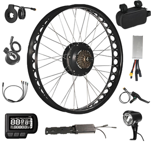 Kit de conversión de bicicleta eléctrica de 1000W Precio de fábrica 20/26 "4,0 pulgadas Motor de cubo sin escobillas Fat Tire Ebike Kits - Product Image 1