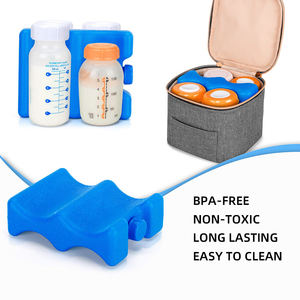 Lot de six supports isothermes pour canettes de bière pleine taille avec motif géométrique en PE pour lait et blocs réfrigérants - Product Image 4