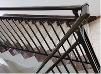 Balustrade moderne en acier galvanisé et en fer forgé pour escalier et balcon extérieur avec installation facile en DIY