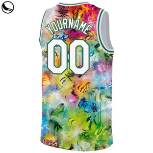 เสื้อบาสเก็ตบอล BETHERIVAL แบบแห้งเร็ว รุ่นเม็กซิโก สีผสม เสื้อบาสเก็ตบอลหลากสี ชุดเสื้อบาสเก็ตบอลตาข่ายสำหรับนักศึกษา - Product Image 5