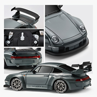 Voiture de course télécommandée AiJH 2,4 GHz, modèle de voiture de drift avec gyroscope, lumière LED et recharge pour enfants
