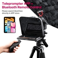 Ulanzi RT02 Téléprompteur Universel pour Appareil Photo DSLR, Smartphone, Tablette, Ordinateur Portable – Enregistrement Vidéo et Streaming en Direct