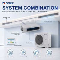 Climatiseur encastré au plafond GREE U-Match 10,1 kW avec système de pompe à chaleur pour hôtel, bureau, magasin et appartement (CVC)