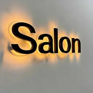 Indoor <b>Wall</b> Decoration 3D Acrylic LED Backlit <b>Logo</b> Signage with 2700K Warm White Light Easy Installation - Product Image 2