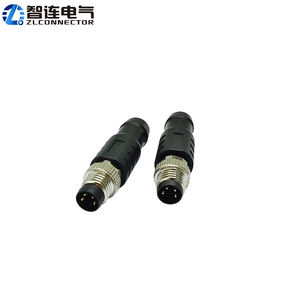 M8 impermeável industrial moldando 120 ohms o terminal vertical masculino plástico 3 4 pinos da aviação <span class=keywords><strong>Plug</strong></span> IP67 bronze habitação automotivo - Product Image 3