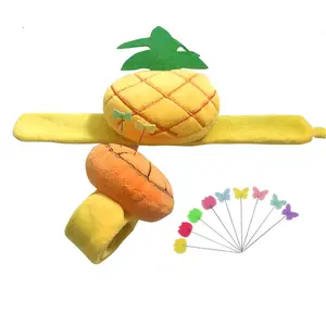 Bordado tejer herramienta lindo limón piña pin cojín almohada DIY costura muñeca alfiletero costura aguja almacenamiento