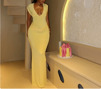 Robe longue élégante pour femme 2025, style décontracté, sexy, à fente haute et bretelles spaghetti