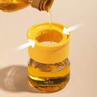 Bouteille d'huile en verre monobloc anti-fuite avec pinceau de cuisson en silicone, pinceau à huile de qualité alimentaire pour la cuisson en cuisine