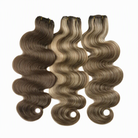 Extensions de cheveux naturels Remy Balayage Body Wave en gros pour femmes, trames de cheveux humains alignées avec les cuticules